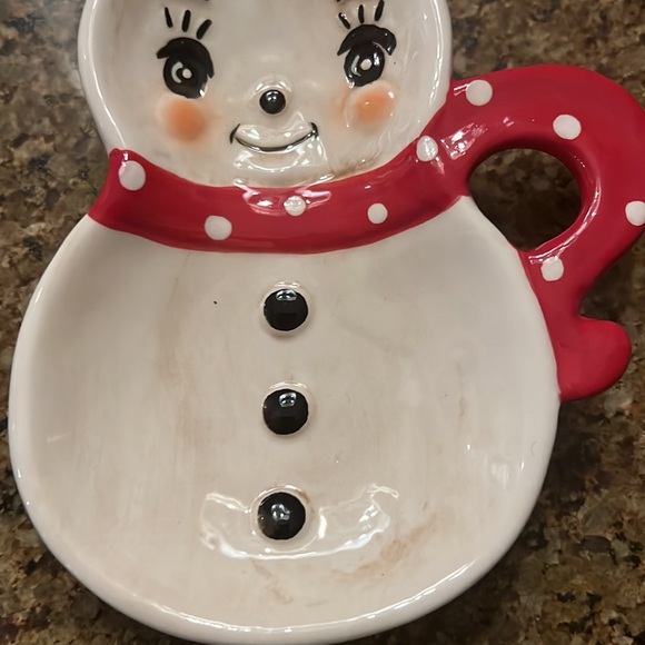 Johanna Parker Snowman Spoon Rest - Picture 3 of 3